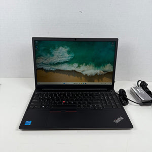 Lenovo ThinkPad E15 i5-1135G7 15.6" Windows 11 Pro Laptop 256GB NVMe SSD 16GB