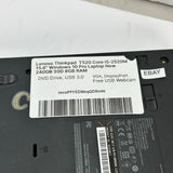 Lenovo Thinkpad T520 Core i5 15.6" Windows 10 Pro Laptop 240GB SSD 8GB RAM
