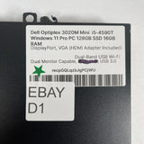 Dell Optiplex 3020M Mini  i5-4590T Windows 11 Pro PC 128GB SSD 16GB RAM