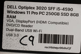 Dell Optiplex 3020 SFF Core i5-4590 Windows 11 Pro PC 250GB SSD 8GB RAM Wi-Fi